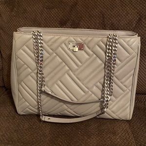 Gorgeous gray leather Michael Kors purse!!!